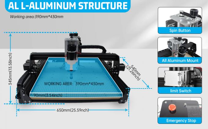 4540 Router &Mu;&eta;&chi;&alpha;&nu;ή &chi;&alpha;&rho;&alpha;&kappa;&tau;&iota;&kappa;ή&sigmaf; CNC 500W &Sigma;&pi;&iota;&nu;&tau;έ&lambda; 11000rpm 3 ά&xi;&omicron;&nu;&epsilon;&sigmaf; 0