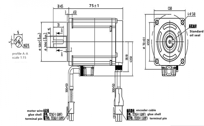&Epsilon;&lambda;&epsilon;&gamma;&kappa;&tau;ή&sigmaf; CNC AC Servo Motor Kit 3000 &sigma;&tau;&rho;&omicron;&phi;έ&sigmaf; &alpha;&nu;ά &lambda;&epsilon;&pi;&tau;ό 64Ncm 200W 17 Bit &Mu;&alpha;&gamma;&nu;&eta;&tau;&iota;&kappa;ό&sigmaf; &kappa;&omega;&delta;&iota;&kappa;&omicron;&pi;&omicron;&iota;&eta;&tau;ή&sigmaf; 1